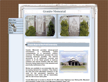 Tablet Screenshot of granitememorialinc.com